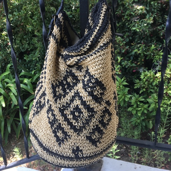 raffia hobo bag